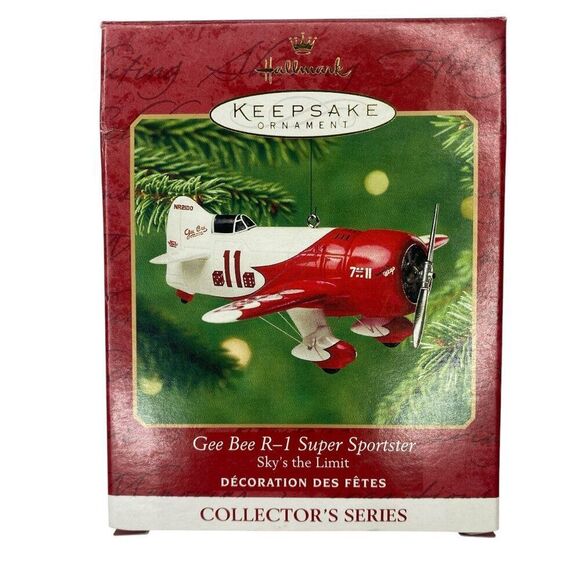 Gee Bee R-1 Super Sportster Sky's The Limit Hallmark Ornament - Picture 2 of 3